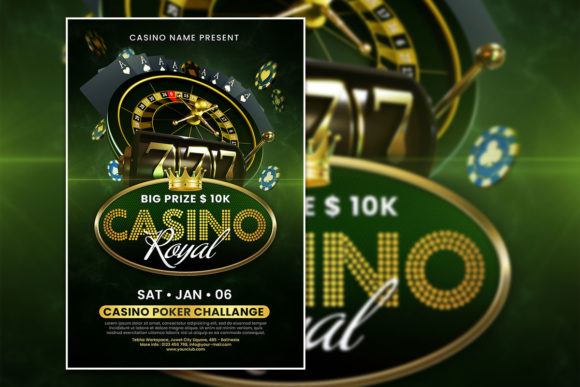 Modern Casino Royal Poster Template: Your Ticket to a Winning Event