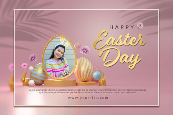 Modern Style Easter Day Flyer Template for Your Celebration
