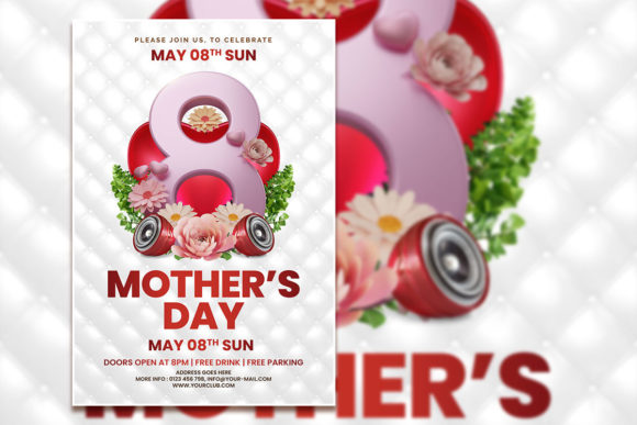 Modern Style Mother's Day Flyer Template