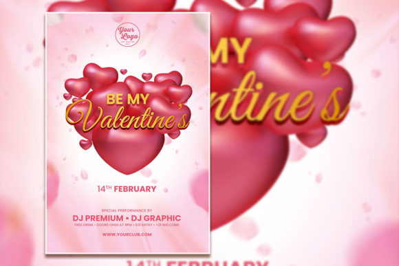 Modern Valentine's Day Poster Template