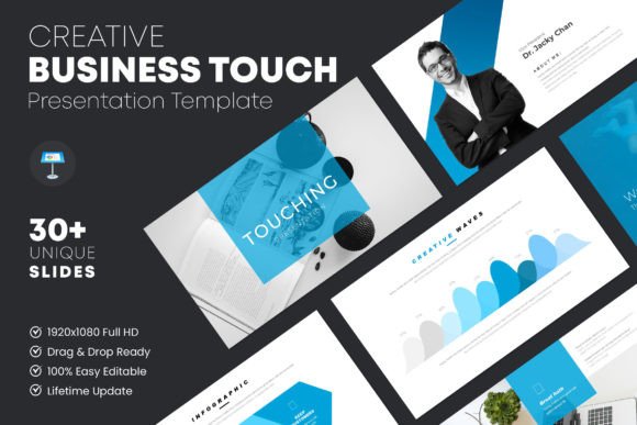 Touch Minimal Keynote Template: Streamlined Design for Impactful Presentations